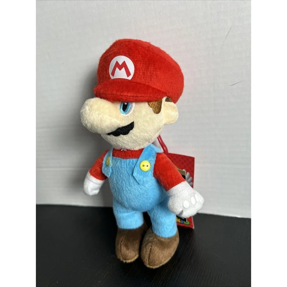 Super Mario Mario Keychain Plush Has A Zipper On The Back For Coins Small Items